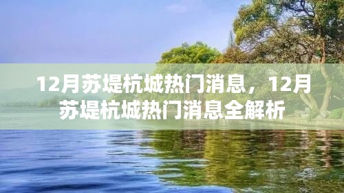 12月苏堤杭城热门消息全景解析