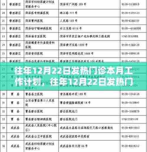 往年12月22日发热门诊本月工作规划与策略分析,观点阐述及实施计划