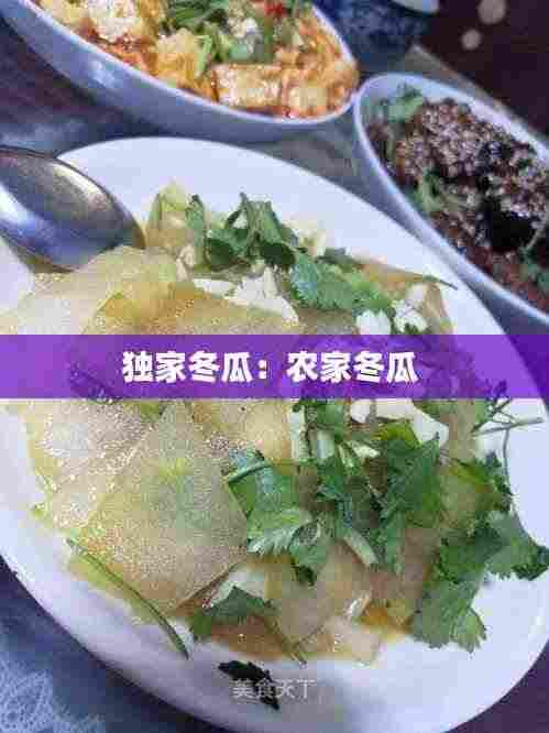 独家冬瓜:农家冬瓜