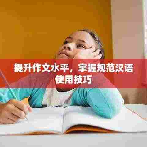 提升作文水平,掌握规范汉语使用技巧