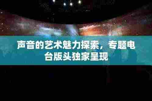 声音的艺术魅力探索,专题电台版头独家呈现