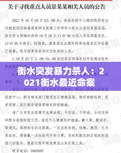 衡水突发暴力杀人：2021衡水最近命案 