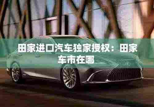 田家进口汽车独家授权:田家车市在哪