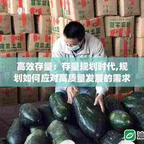 高效存量:存量规划时代,规划如何应对高质量发展的需求