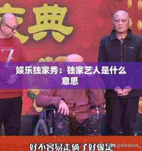 娱乐独家秀:独家艺人是什么意思
