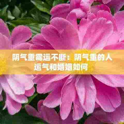 阴气重霉运不断：阴气重的人运气和婚姻如何 