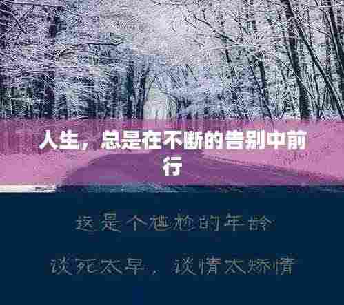 人生，总是在不断的告别中前行