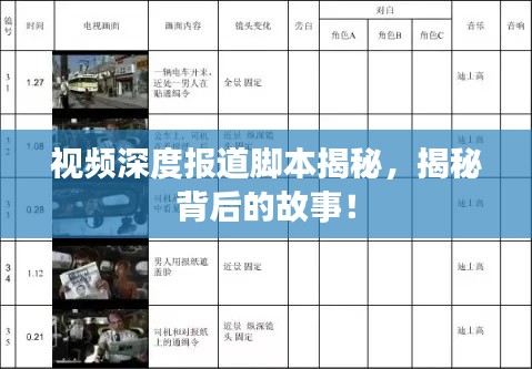 视频深度报道脚本揭秘，揭秘背后的故事！