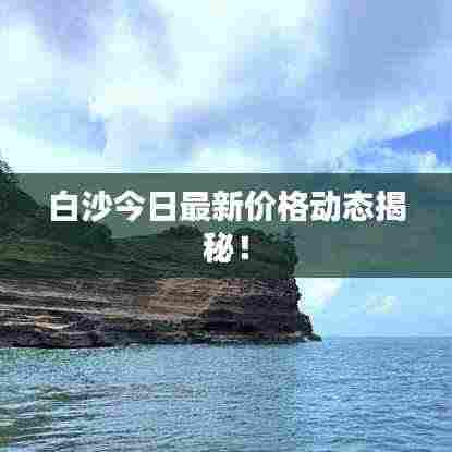 白沙今日最新价格动态揭秘!