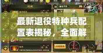 最新退役特种兵配置表揭秘，全面解读装备升级与技能提升秘籍