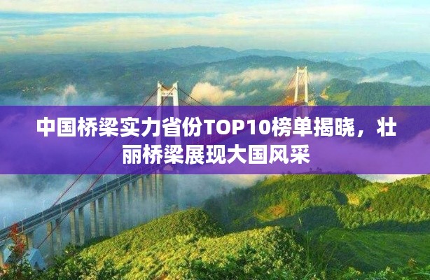 中国桥梁实力省份TOP10榜单揭晓,壮丽桥梁展现大国风采